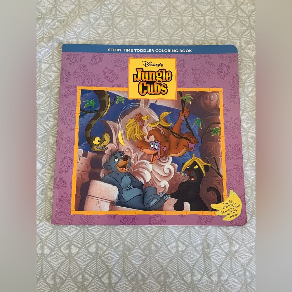 Disney - 1997 Story Time Toddler Coloring Book Jungle Cubs